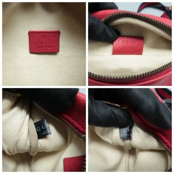 GUCCI Print Red Leather Crossbody bag 646-061425 - Picture 11 of 12